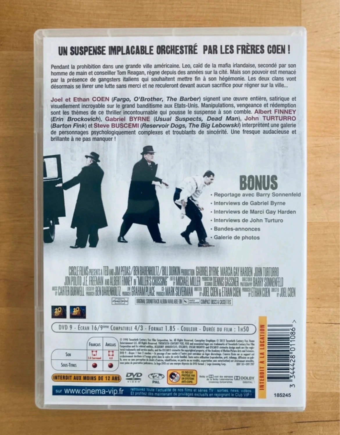 DVD Miller’s Crossing van de gebroeders Coen. – photo 3
